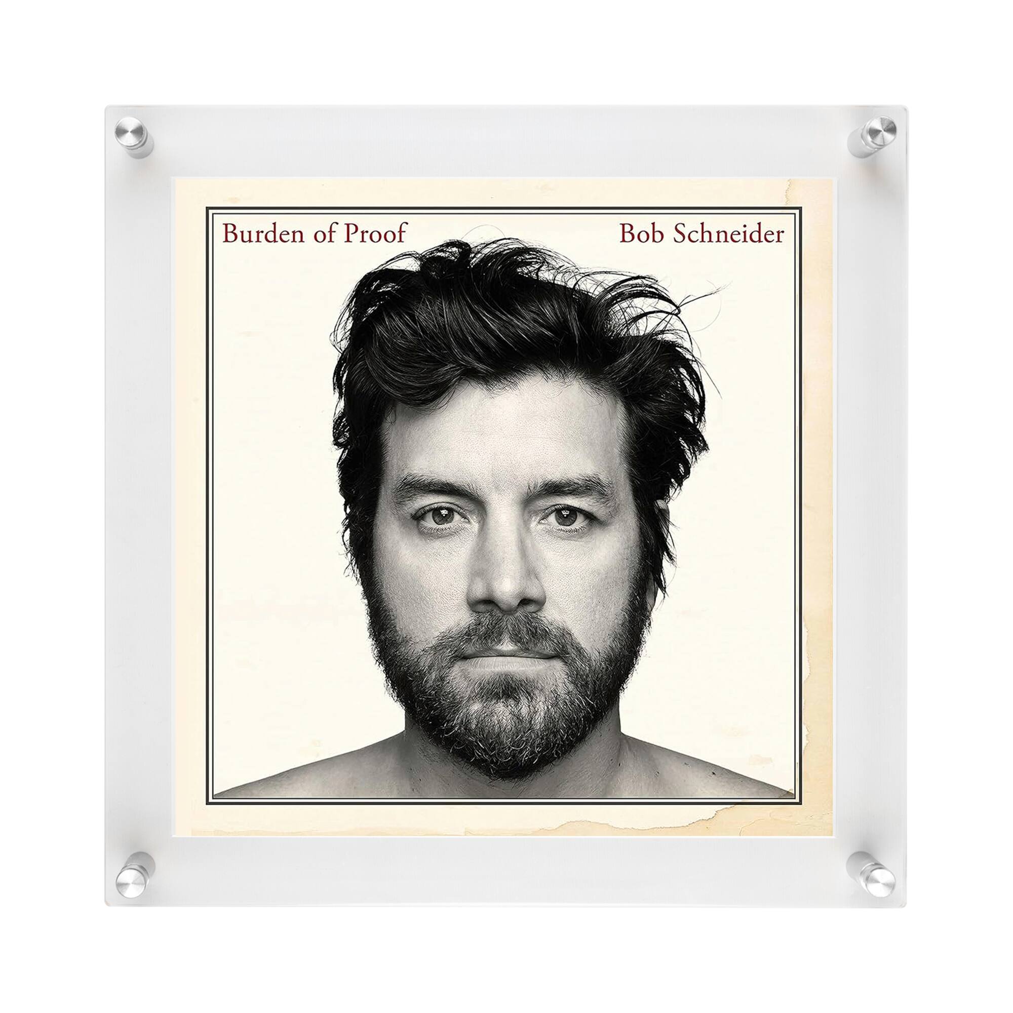 Wexel Art 12" x 12'' Acrylic Floating Frame for Album Covers with Silver Hardware